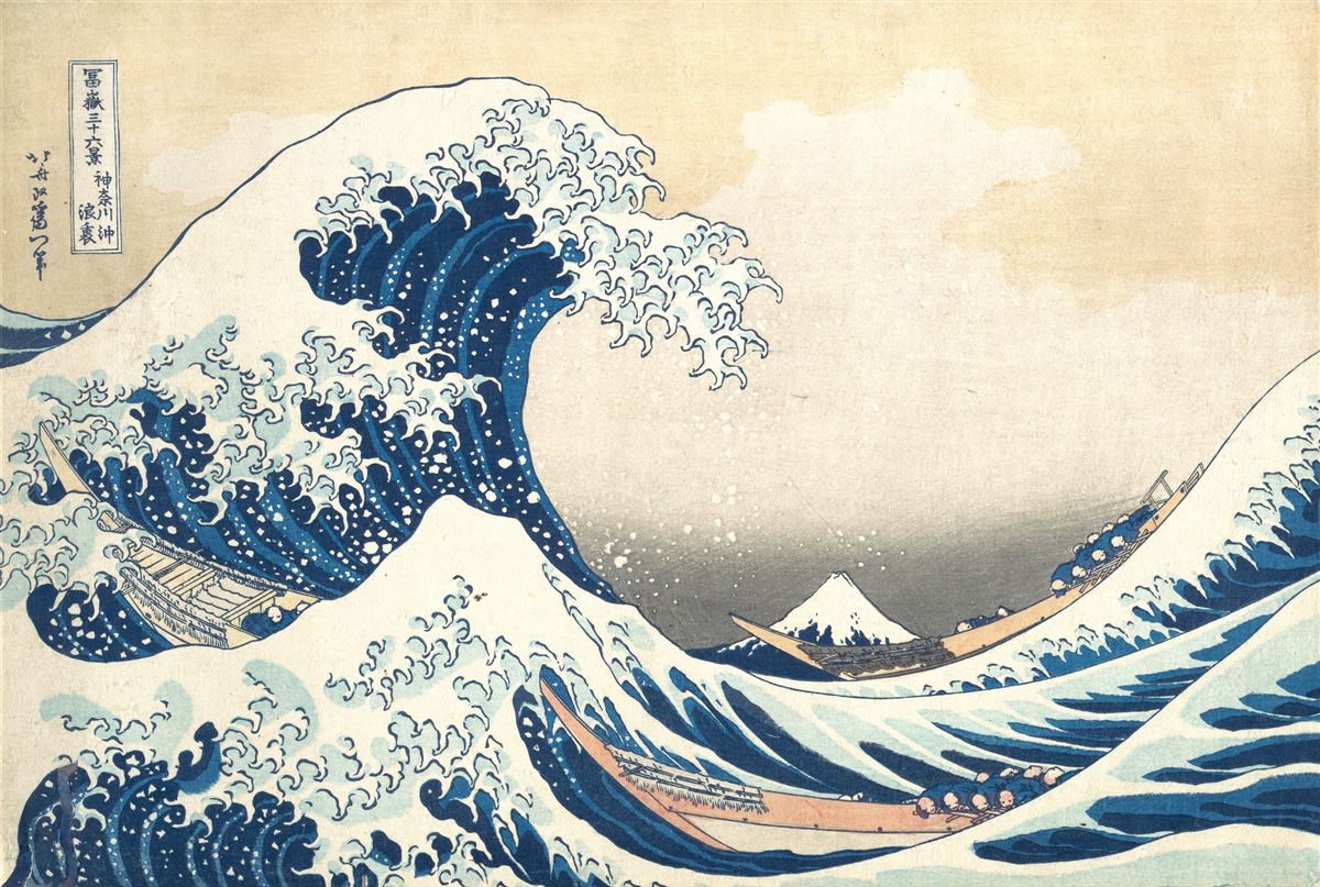 La Grande Vague de Kanagawa, Hokusai